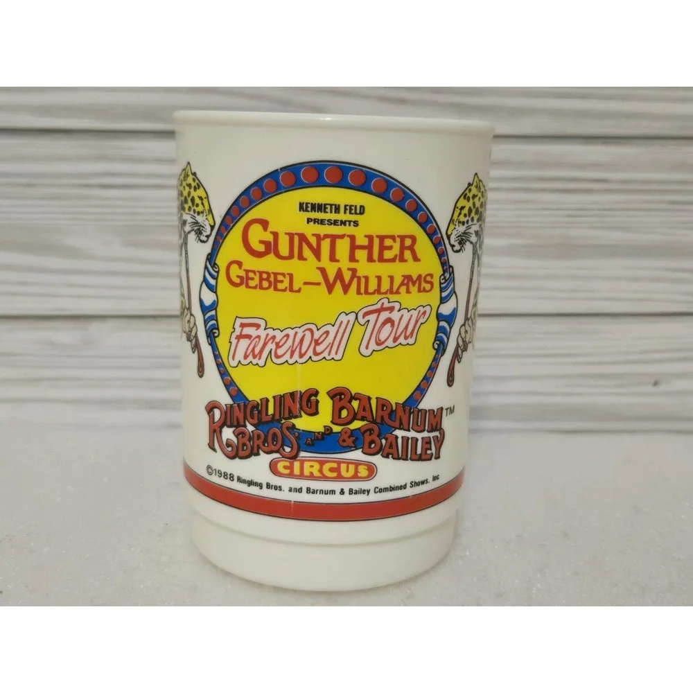 VINTAGE 1988 CIRCUS CUP FAREWELL TOUR‎ RINGLING BARNUM BROS. & BAILEY CIRCUS
